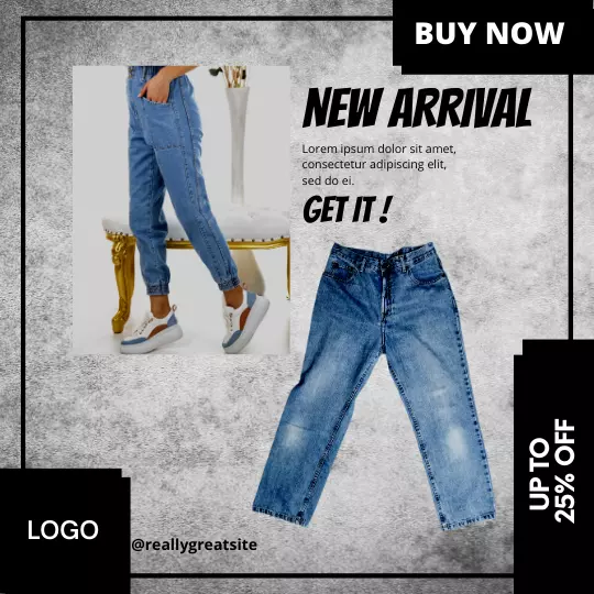 Template Feed Instagram New Arival Jeans 