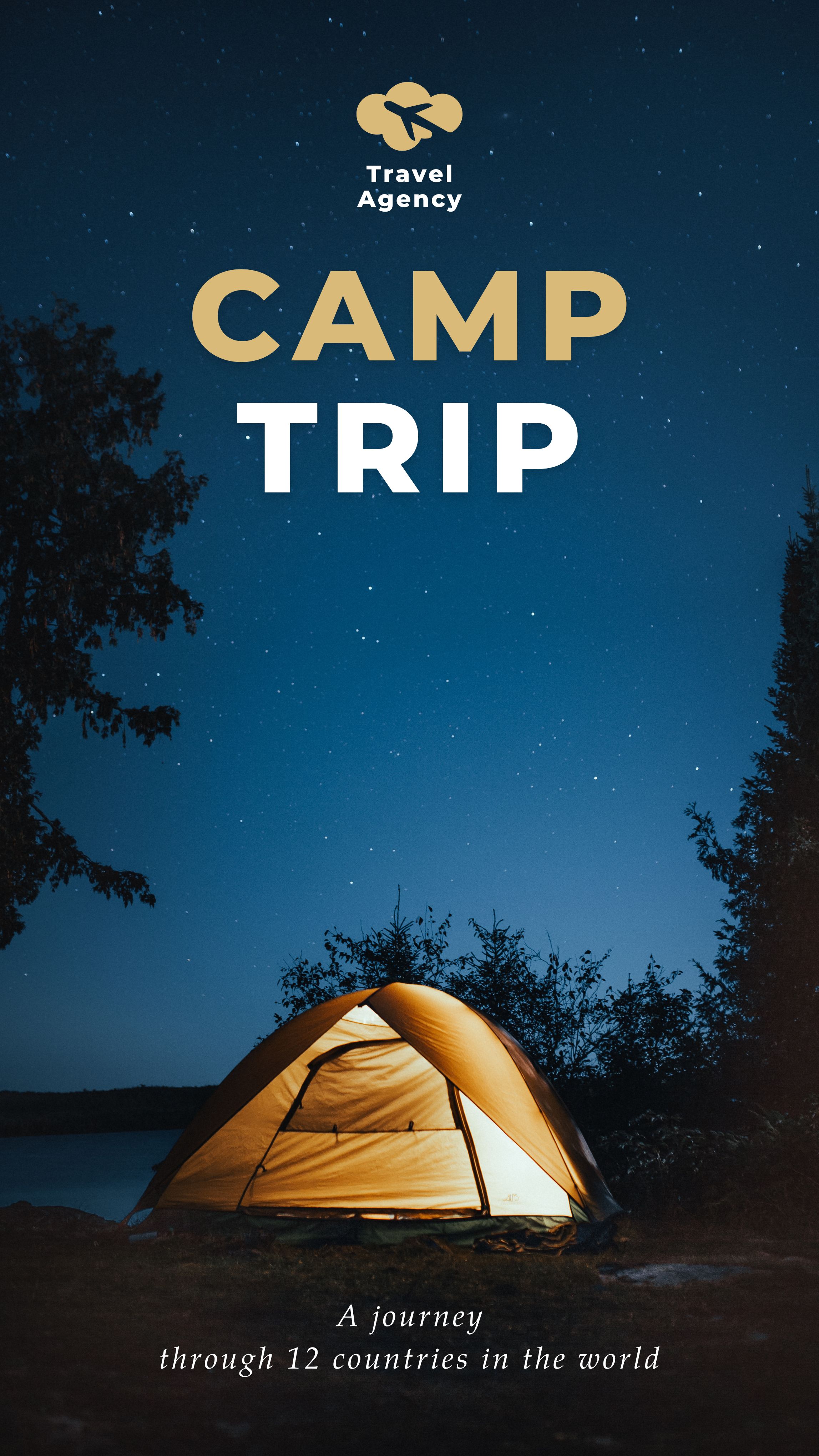 Template Story Instagram Camp Trip