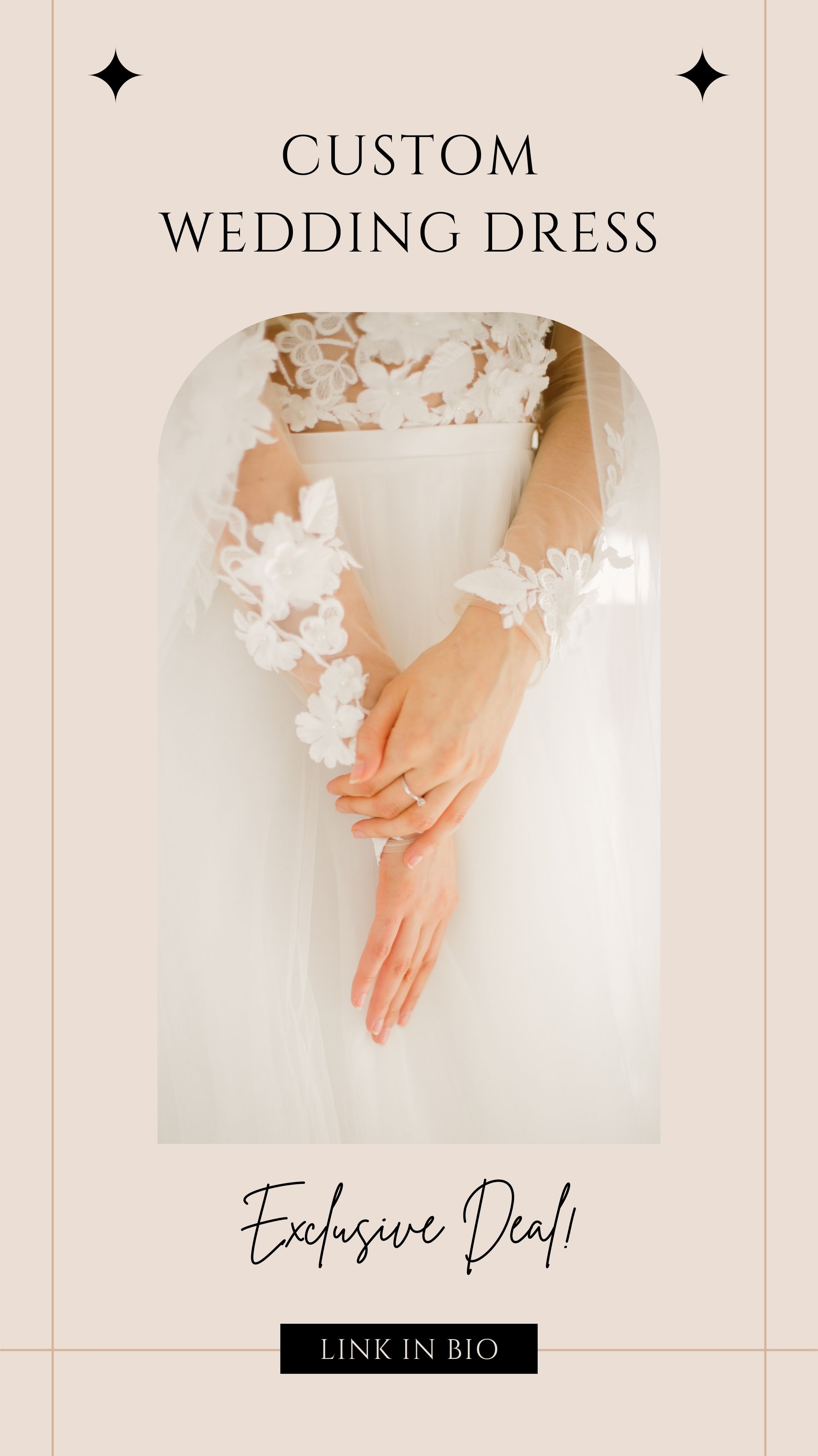 Template Story Instagram Custom Wedding Dress